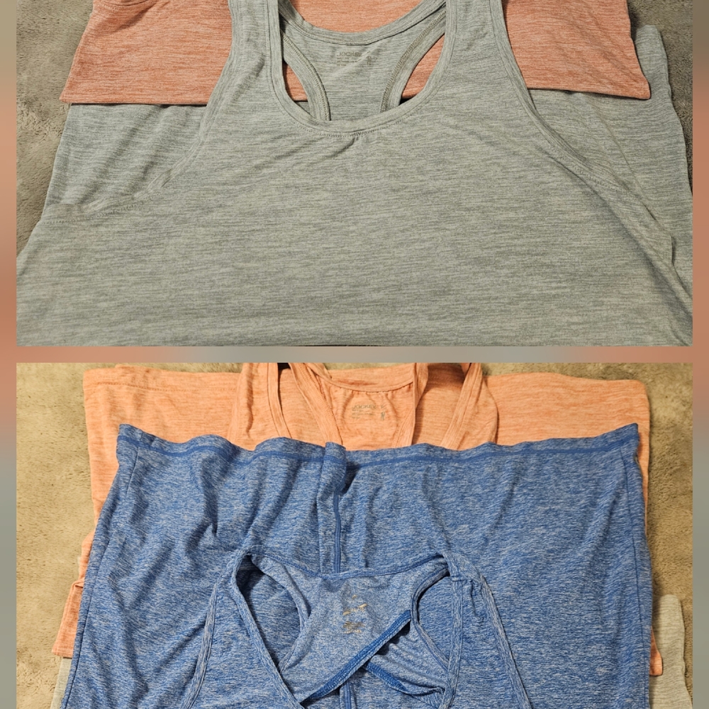 Jockey Women's Tank Tops - Gray, Blue, Peach